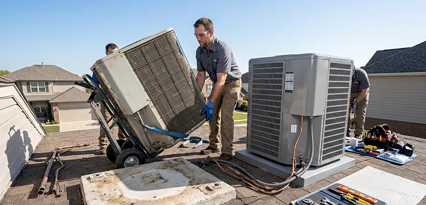 Emergency Air Conditioning Unit Swap in El Cajon