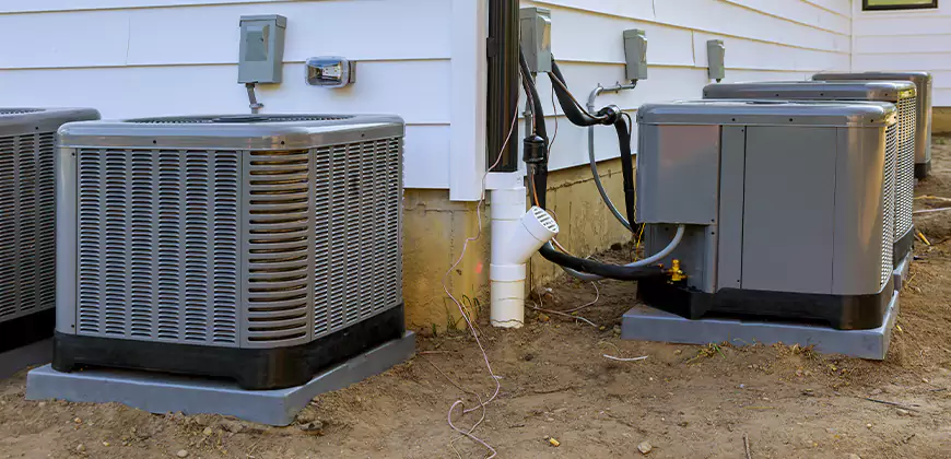 Central Air Condenser Setup in El Cajon